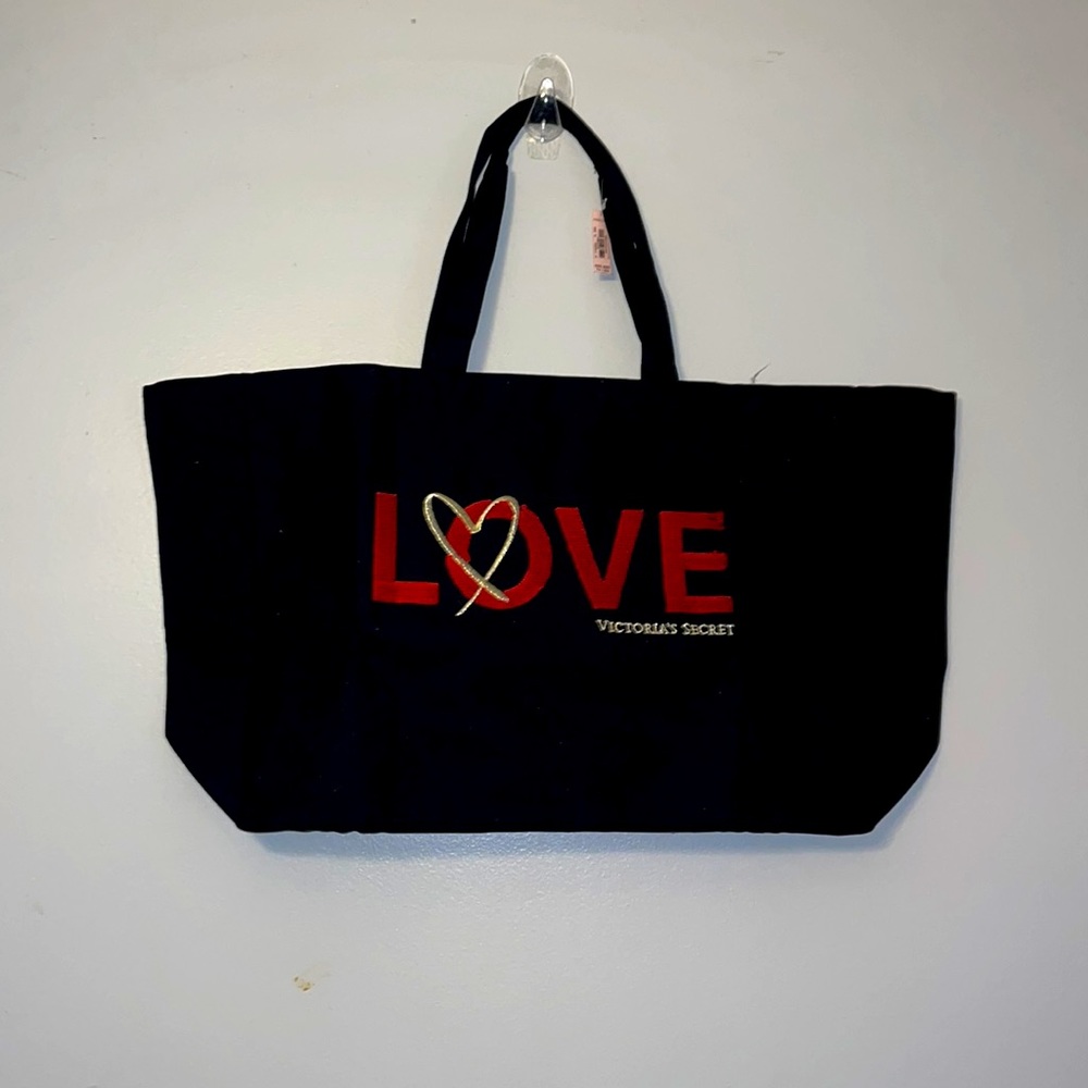 Victoria’s Secret Large Tote Travel Gym Weekender Over Night Sequins Sho…